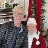 Phil Petree with Santa